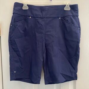 I.N.C. International Concepts Women's Pull-On Shorts- Navy Blue
